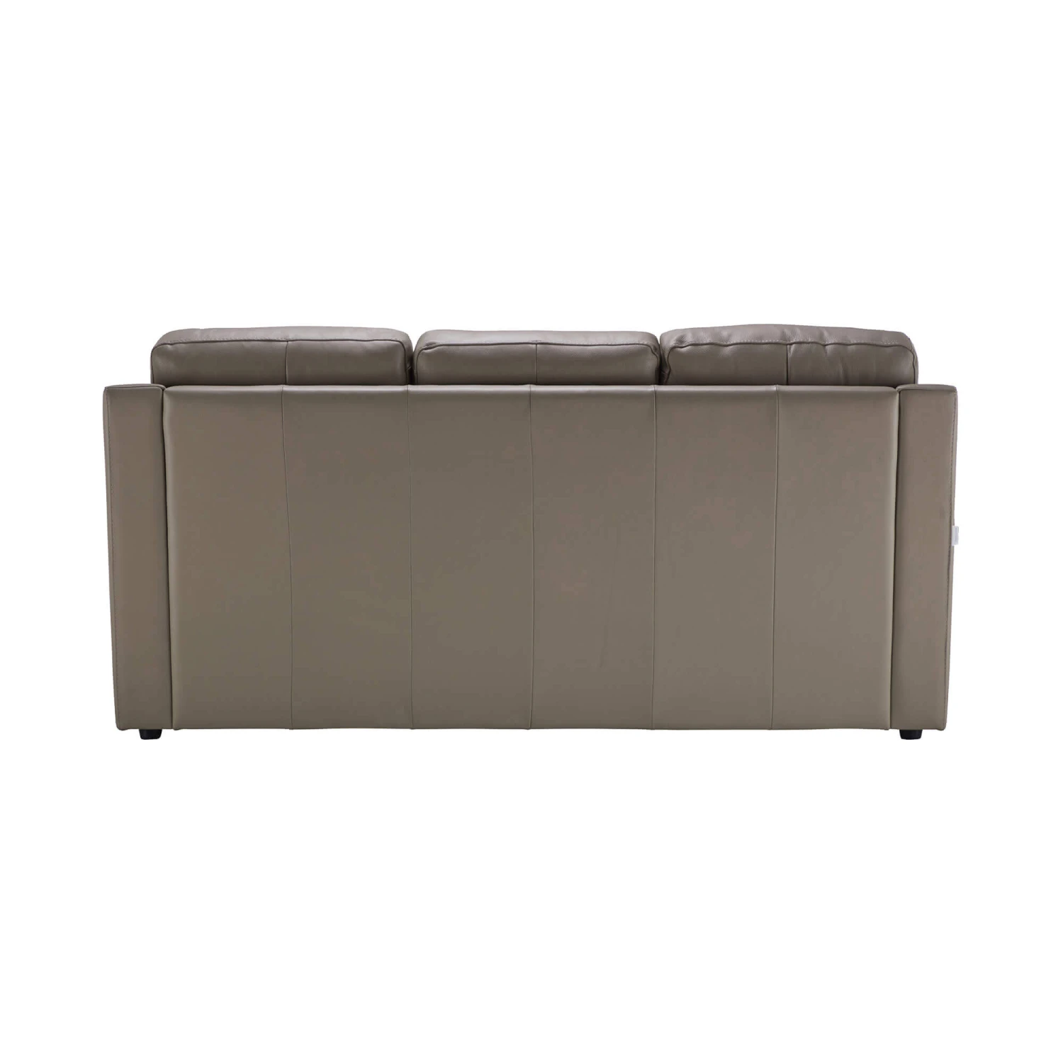 Mario Taupe Leather 3 Seater Sofa 6 Mario Taupe Leather 3 Seater Sofa - Image 4