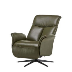 Kasava Green Semi Aniline Leather Power Recliner Chair -Housing Units Shop e5660301d7b1b591f6cdc38e02f70c35
