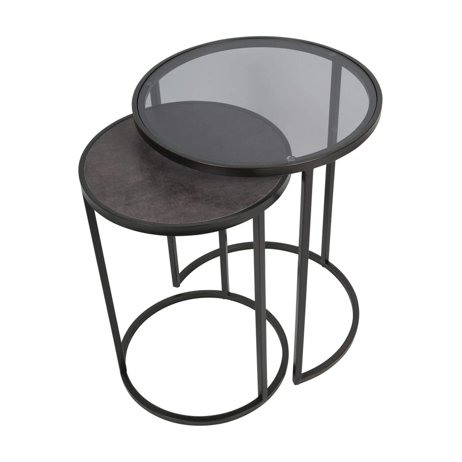 Libra Turner Set Of 2 Round Nesting Side Tables 5 Libra Turner Set Of 2 Round Nesting Side Tables - Image 3