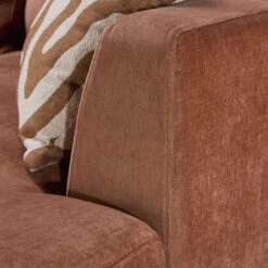 Miranda Dusky Apricot Fabric Large Right Hand Pillow Back Chaise Sofa -Housing Units Shop e660083cb4cd3354e3b0e3b003d008fe