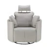 Fama Moonrise Grey Leather Relax Motor Recliner Armchair