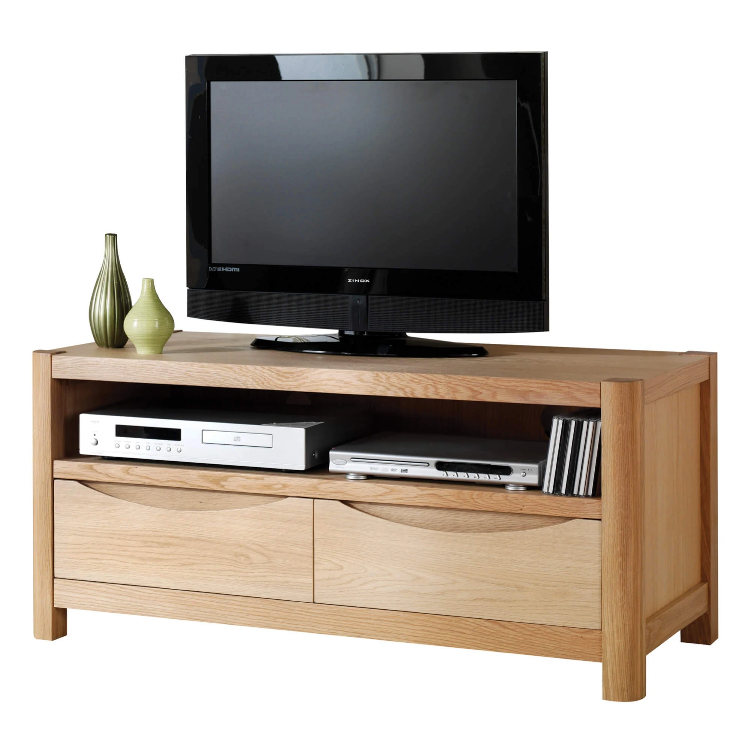 Stockholm Light Oak 2 Drawer TV Unit 4 Stockholm Light Oak 2 Drawer TV Unit - Image 2