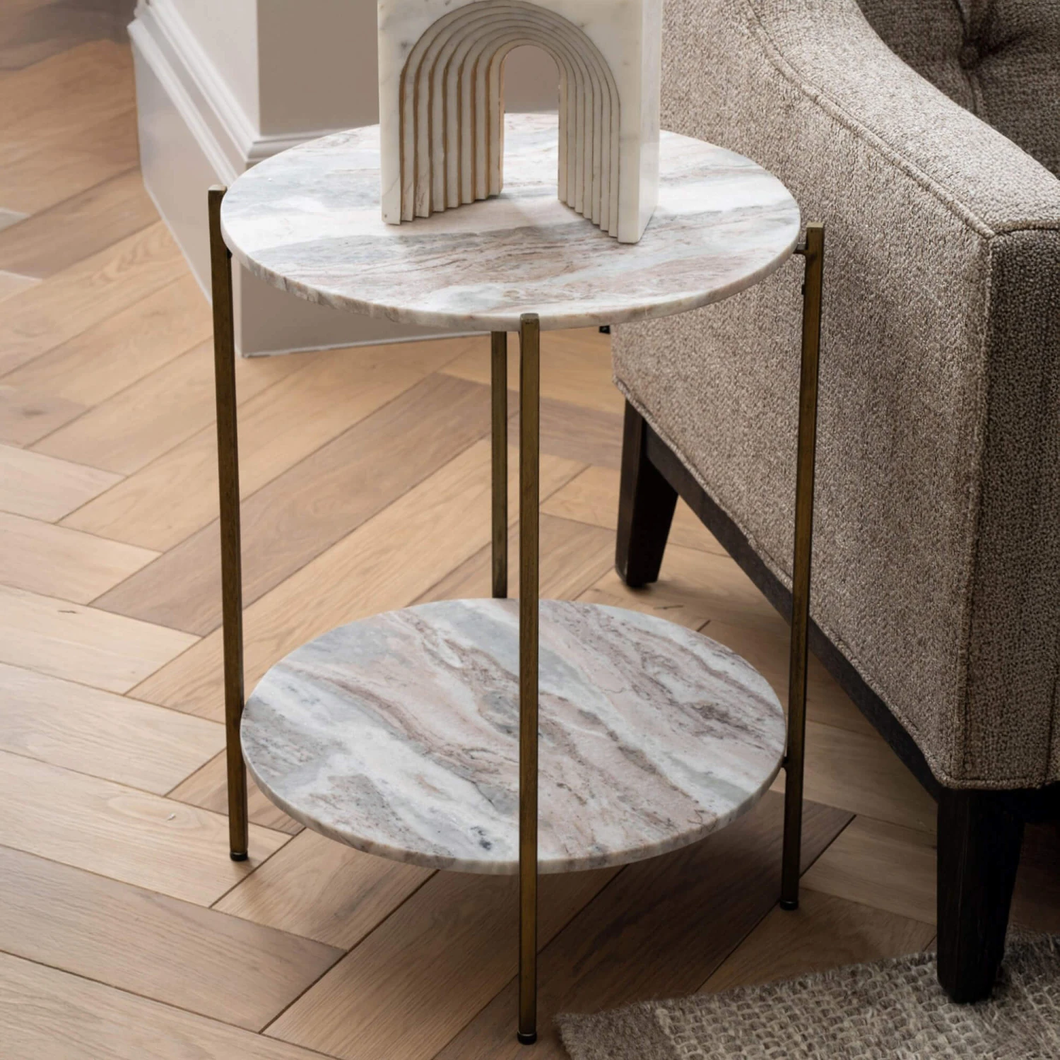 Libra Toronto Round Marble Side Table 3 Libra Toronto Round Marble Side Table