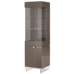 Montella 1 Door LHF High Gloss Display Cabinet