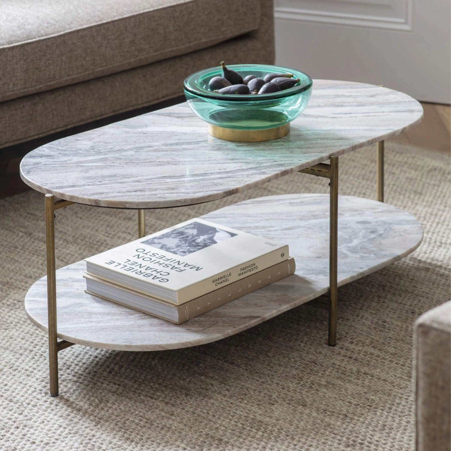 Libra Toronto Oval Marble Coffee Table 3 Libra Toronto Oval Marble Coffee Table