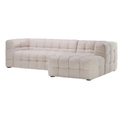 Cosima Cream Textured Fabric Left Hand Chaise Sofa -Housing Units Shop ee929223745a03e7ca6f39d9ad589dc5