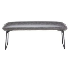 Clarence Grey Faux Leather Backless Dining Bench 8 Clarence Grey Faux Leather Backless Dining Bench -Housing Units Shop eee128861b1c2a543bb9b49cb7f738bf