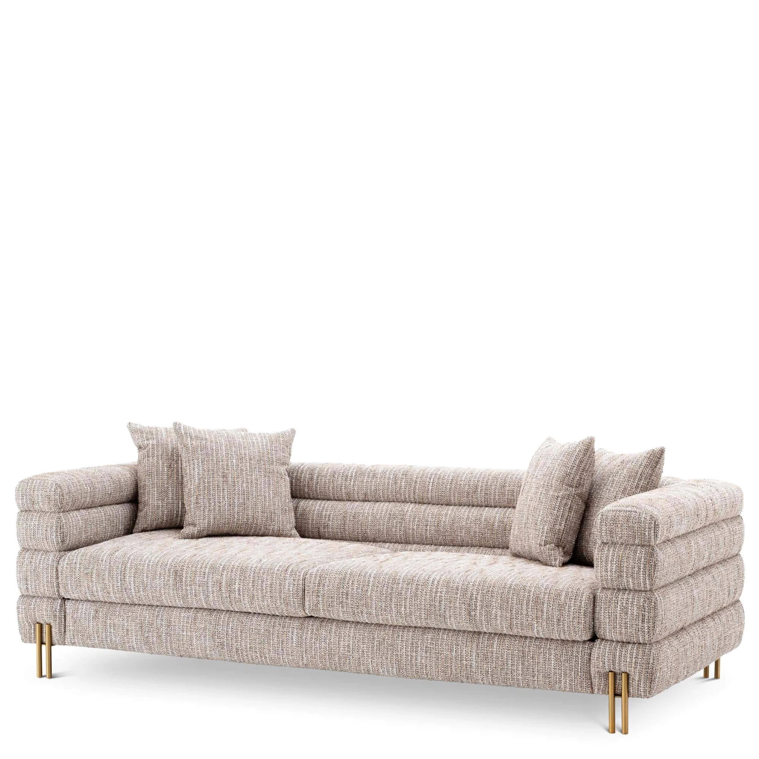 Eichholtz York Sofa In Mademoiselle Beige Fabric 5 Eichholtz York Sofa In Mademoiselle Beige Fabric - Image 3