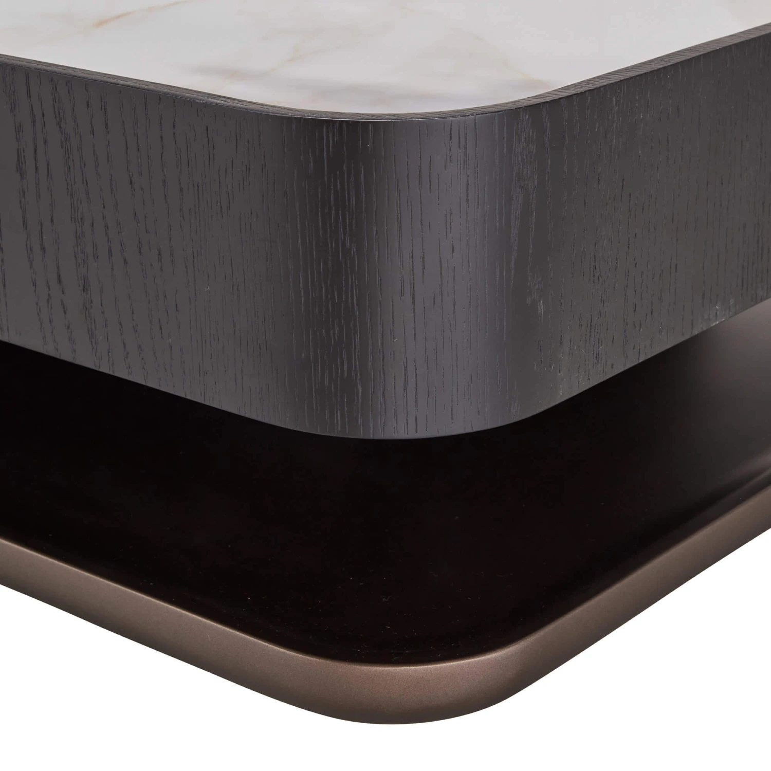 Milano Black Wooden Pedestal Coffee Table 6 Milano Black Wooden Pedestal Coffee Table - Image 4