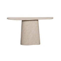Glass House Solna 140cm Travertine Effect Console Table -Housing Units Shop f256cb54cc8e7a4333768164ab684c3d