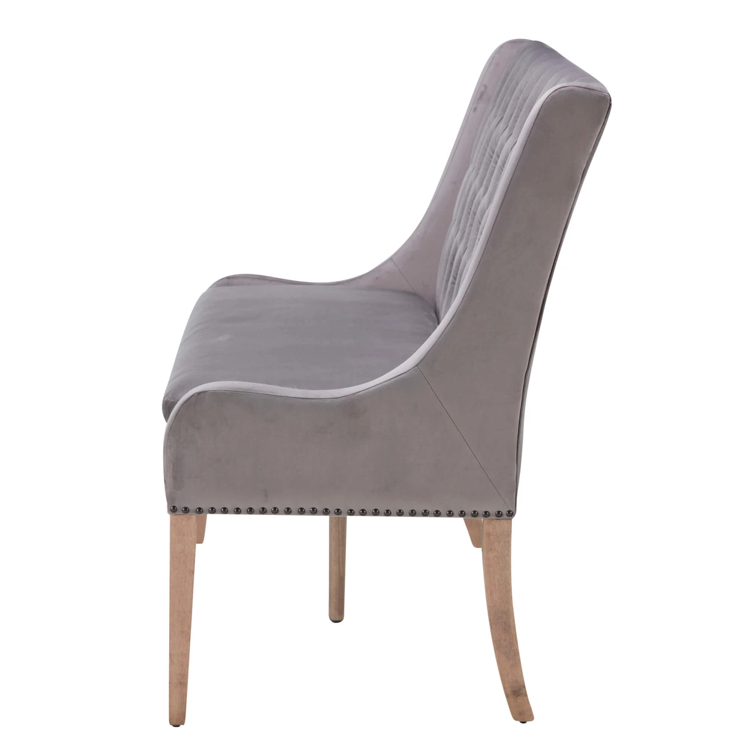 Jacob 160cm Light Grey Velvet Button Back Bench 6 Jacob 160cm Light Grey Velvet Button Back Bench - Image 4