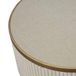 Serenity White And Copper Reeded Set Of 2 Coffee Tables -Housing Units Shop f39345e5e87bc451f3ec0a0963b874f8