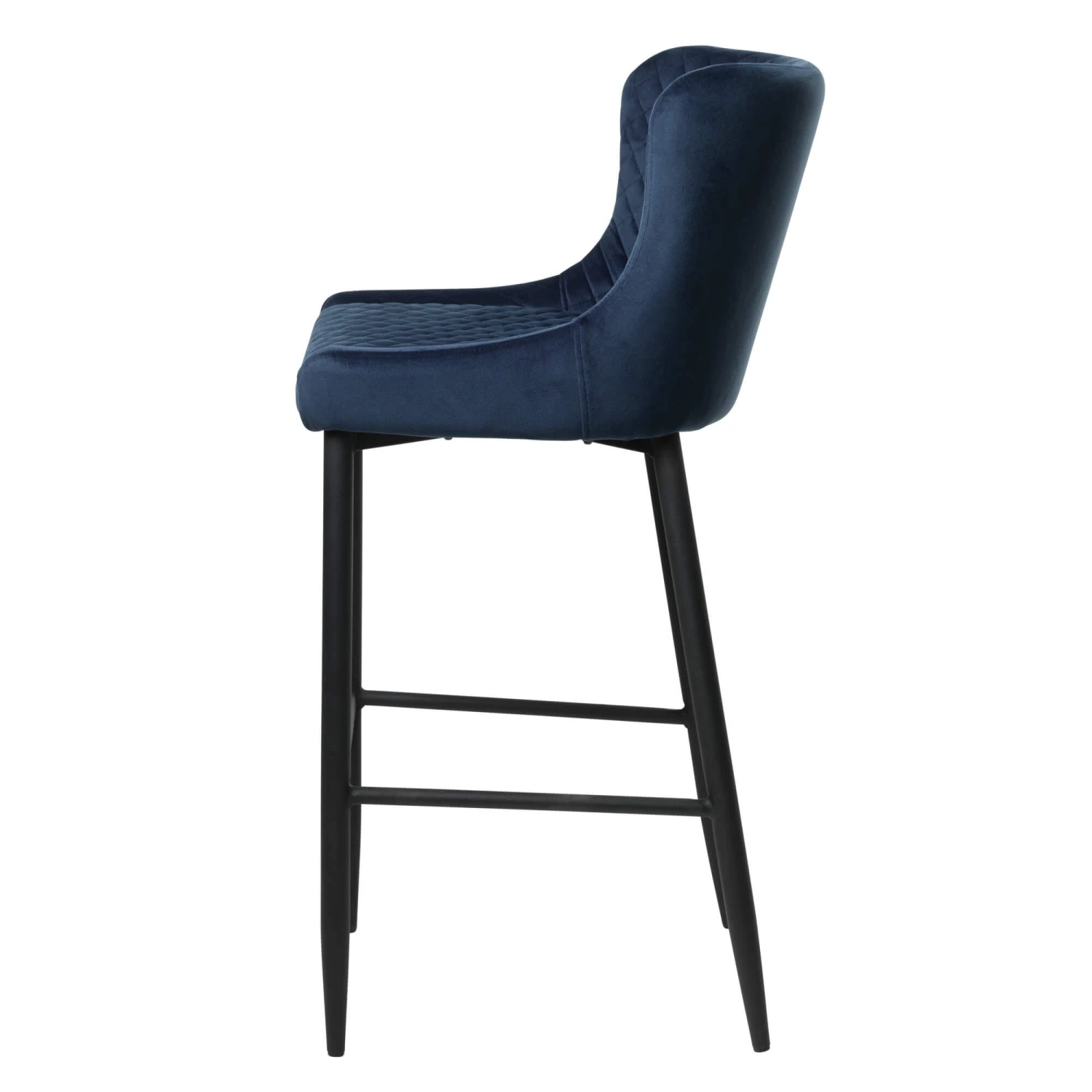 Toby Blue Velvet Counter Bar Stool 5 Toby Blue Velvet Counter Bar Stool - Image 3
