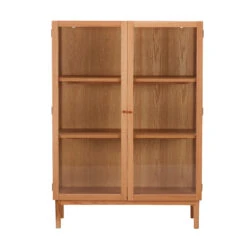 Aarhus Natural Oak Short Display Cabinet -Housing Units Shop f57a0b93701bab7ee3c34fc9f8d3bf65