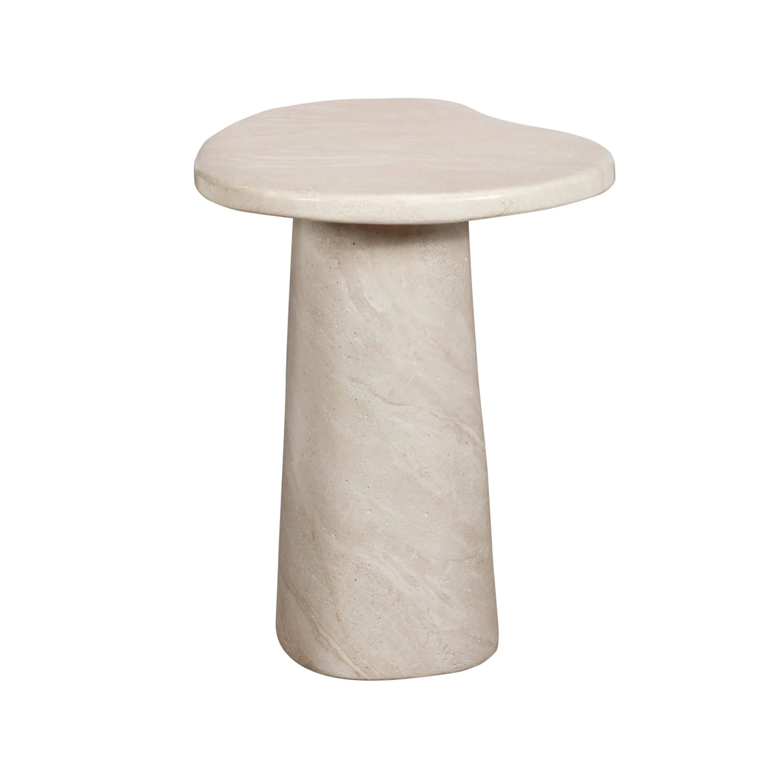 Glass House Solna Small Travertine Effect Lamp Table 5 Glass House Solna Small Travertine Effect Lamp Table - Image 3