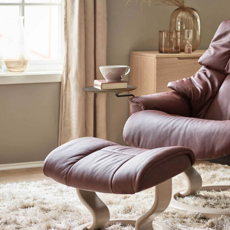 Stressless Swing Table In Brown 4 Stressless Swing Table In Brown - Image 2