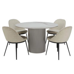 Irina White Marble Effect 119.5cm Round Dining Table -Housing Units Shop f79f98975acb3ee8aa67e5f9d3a18bb3