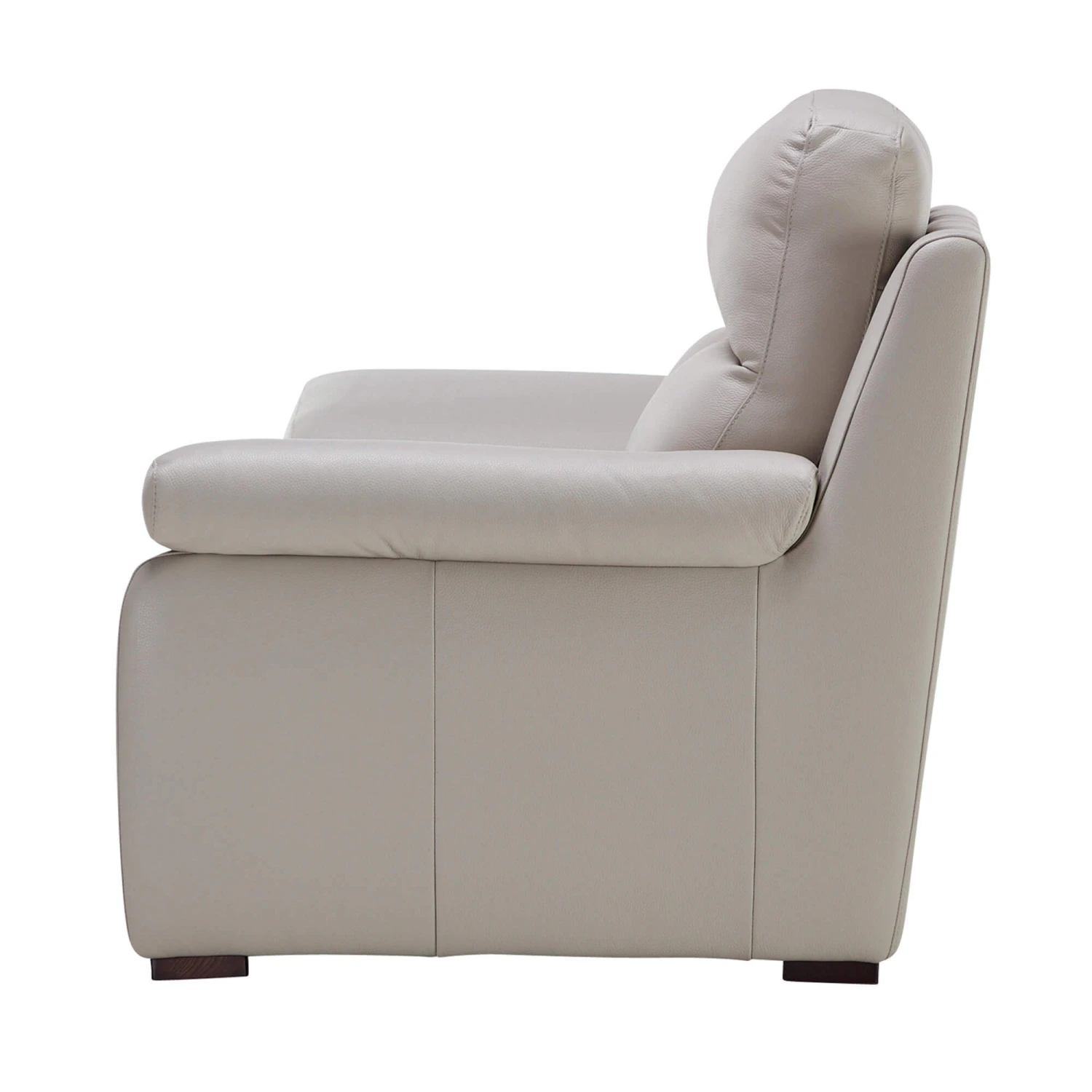 Chiara Grey Leather 2 Seater Sofa 4 Chiara Grey Leather 2 Seater Sofa - Image 3