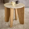 Dansgard Travertine-Effect Oak Side Table 2 Dansgard Travertine-Effect Oak Side Table -Housing Units Shop fa835742731679a1cec618e739003e76