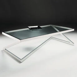 Storm Clear Glass Coffee Table