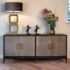 Stellar 4 Door Grey Shagreen Sideboard -Housing Units Shop fe0fa98af27c9e79fbe72c27236658b2