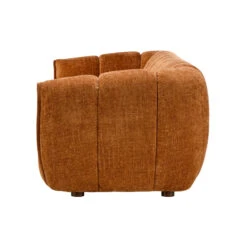 Claudia Rust Orange Fabric 3 Seater Sofa -Housing Units Shop fe22faa03f5c2cd15bfe45aab4e48fac