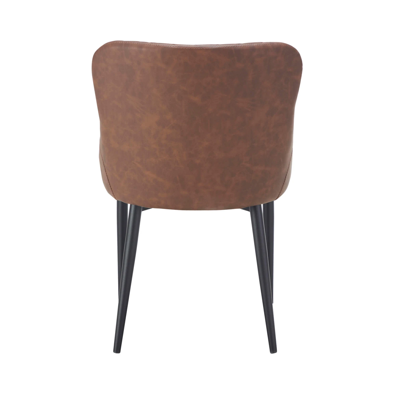 Java Teak 160cm Round Dining Table With 6 Toby Brown Faux Leather Dining Chairs 8 Java Teak 160cm Round Dining Table With 6 Toby Brown Faux Leather Dining Chairs - Image 6