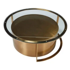 Ophelia Brushed Gold & Glass Set Of 2 Coffee Tables -Housing Units Shop ff24c495ea5eb5f16f5fadd8e34e5e87